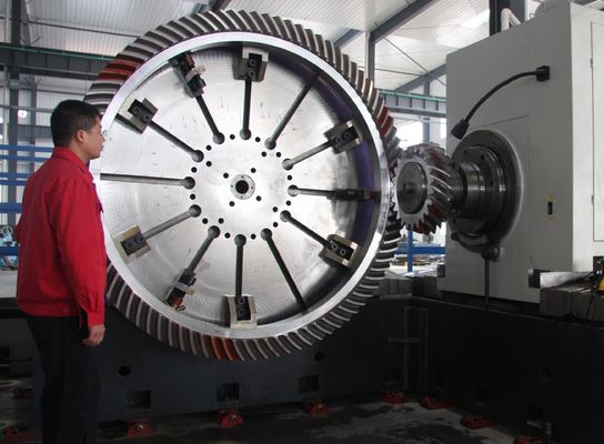 生命を使用して長の大きい直径の螺線形の斜めギヤOutter Dia 2000mm 20CrMnTi材料
