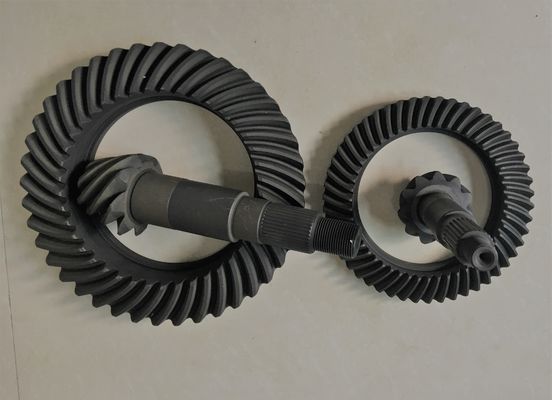 三菱トラックの部品の高い剛性率のための螺線形の斜めのクラウン歯車そしてピニオン ギヤ