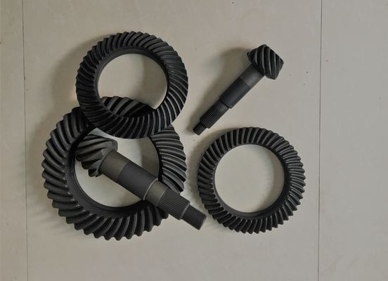 三菱トラックの部品の高い剛性率のための螺線形の斜めのクラウン歯車そしてピニオン ギヤ